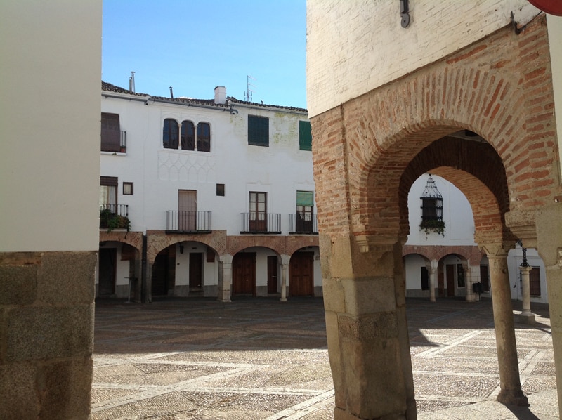 Square in the town of Zafra